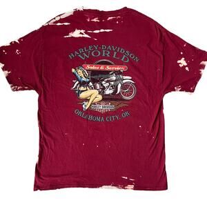 Harley Davidson Oklahoma City Bleached Graphic Tee